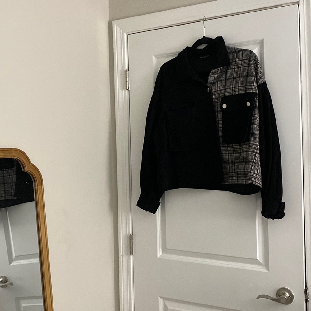 Crop Black Jean Jacket